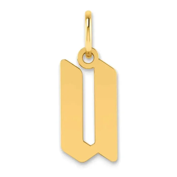 Letter U Initial Pendant 14k Gold XNA1335Y/U
