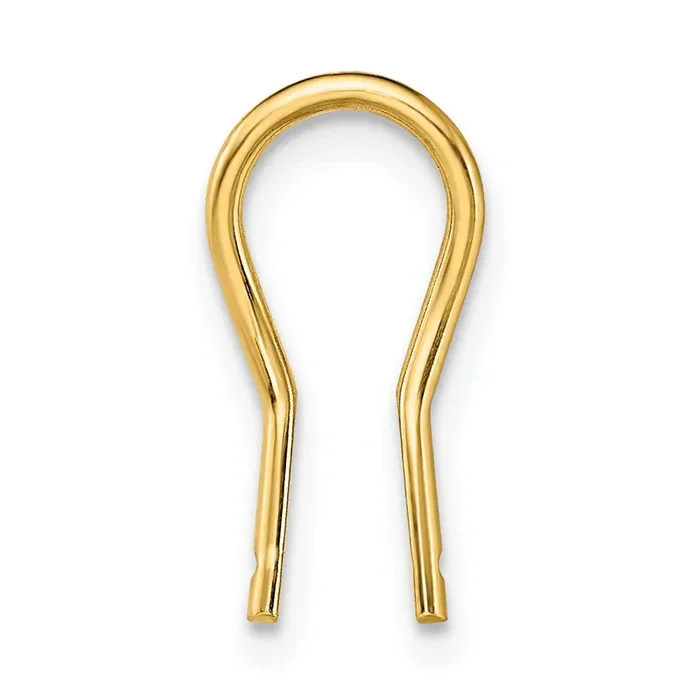 Lightweight Omega Clip Wire Component 14k Yellow Gold YG749