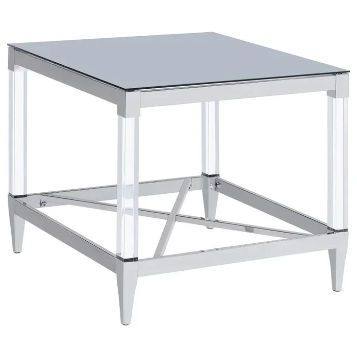 Lindley – Square Tempered Mirror Acrylic Table