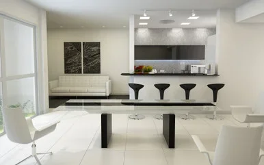 Lisbon Modern Glas Extendable Dining Table / VGGU-328L-B