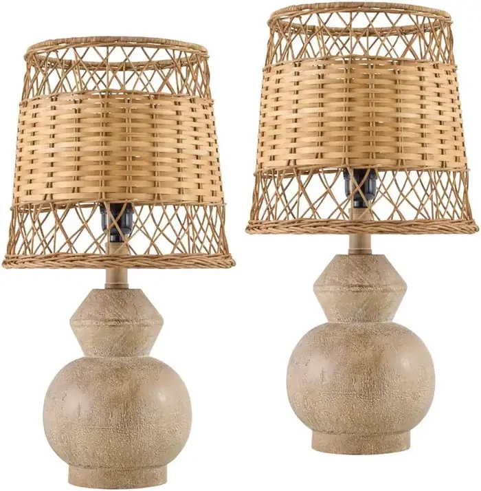 Livabliss – Misty Accent Table Lamp – Dark Brown – MTY001-SET