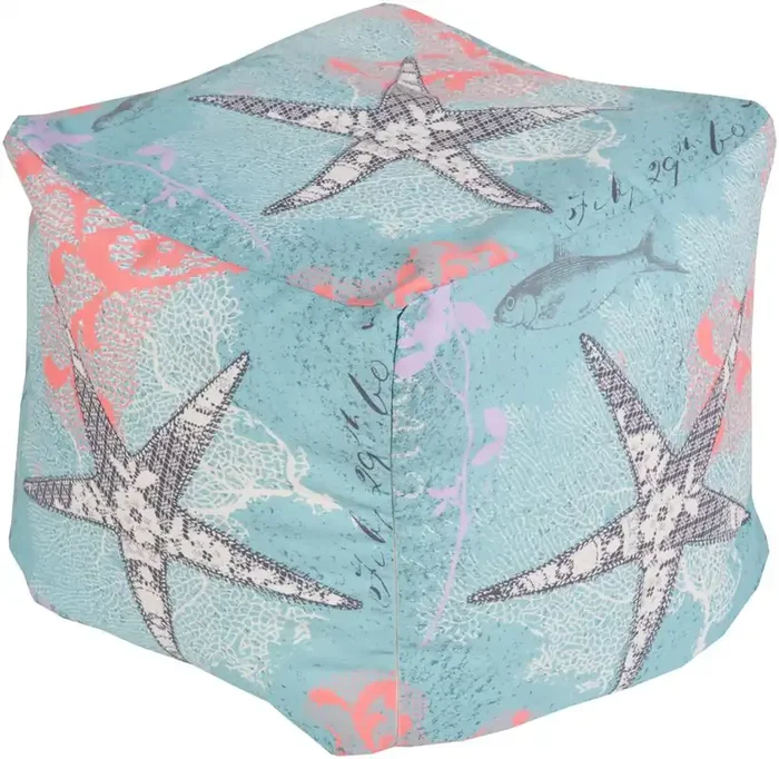 Livabliss – Rain Pouf – Aqua – POUF-290