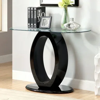 LODIA III Sofa Table, Black / CM4825BK-S