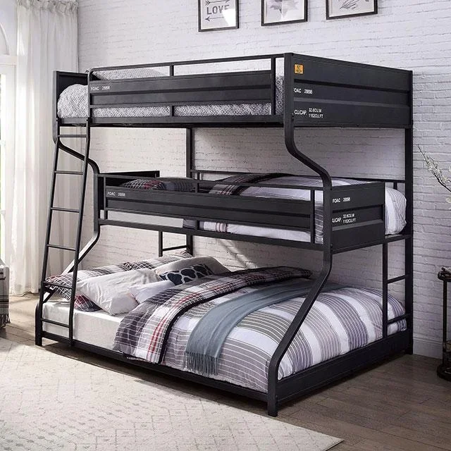 LODIDA Full/Twin/Queen Triple Decker Bed