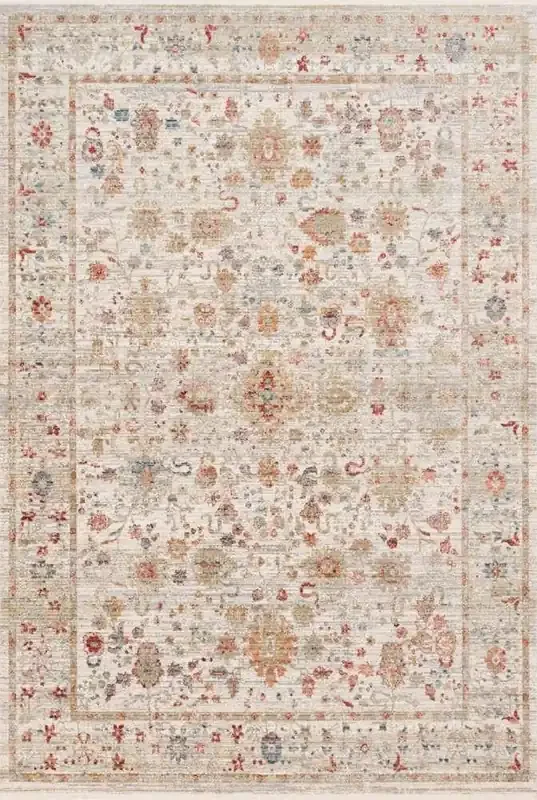 Loloi – Claire Ivory / Multi 11-6in x 15-7in Area Rug – CLAECLE-05IVMLB6F7