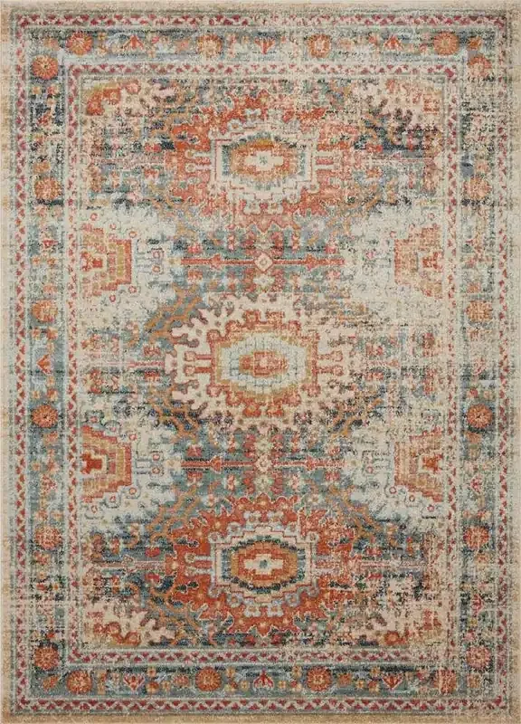 Loloi – Jocelyn Mist / Multi 18in x 18in Sample Rug – JOCEJOC-03MIML160S