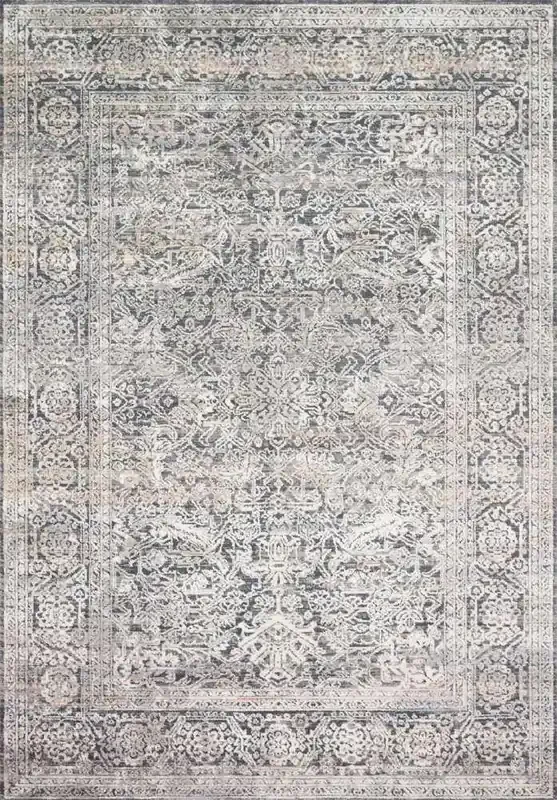 Loloi – Lucia Steel / Ivory 9-3in x 13-3in Area Rug – LCIALUC-03STIV93D3