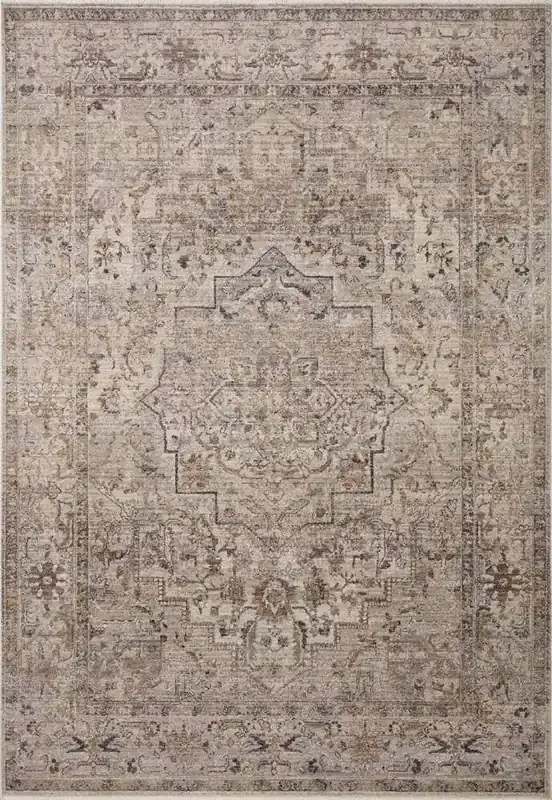 Loloi – Lyra Natural / Gold 7-10in x 10 Area Rug – LYRALYR-06NAGO7AA0