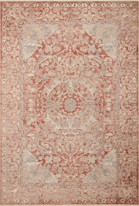 Loloi – Sonnet Spice / Multi 7-10in x 7-10in Round Area Rug – SONNSNN-10SQML7A0R