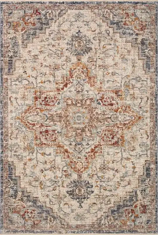 Loloi – Sorrento Ivory / Fiesta 2-0in x 3-0in Accent Rug – SORRSOR-05IVFD2030