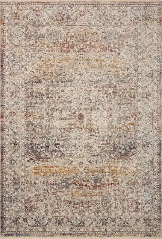Loloi – Sorrento Natural / Multi 3-11in x 3-11in Round Accent Rug – SORRSOR-04NAML3B0R