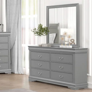 LOUIS PHILIPPE Dresser, Gray / FM7866GY-D