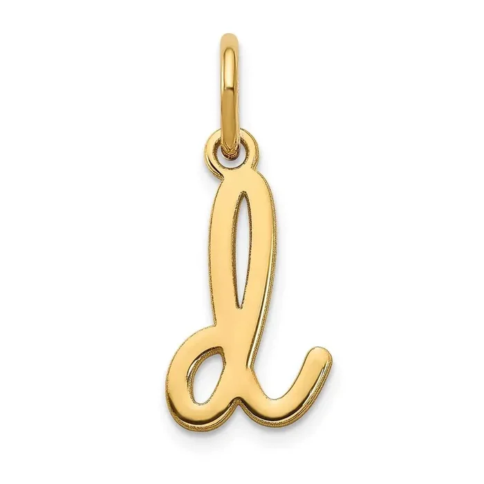 Lower Case Letter D Initial Charm 14k Gold XNA1307Y/D