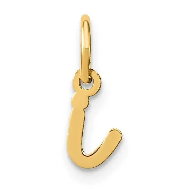 Lower Case Letter I Initial Charm 14k Gold XNA1307Y/I