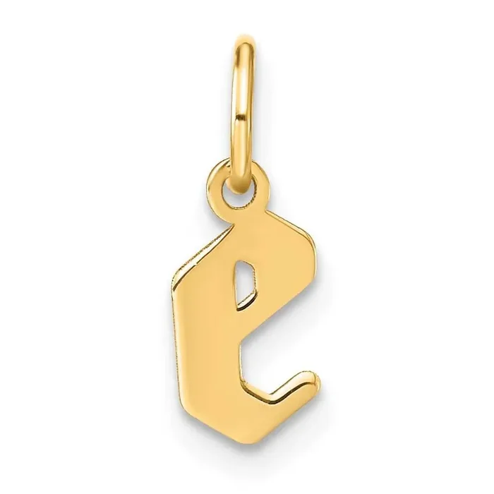 Lowercase Letter E Initial Pendant 14k Gold XNA1383Y/E