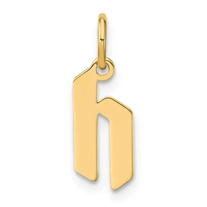 Lowercase Letter H Initial Pendant 14k Gold XNA1383Y/H