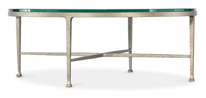 M Furnishings – Cora Glass Top Round Coffee Table – M14-80111-95
