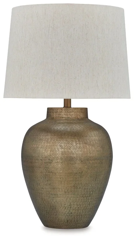 Madney – Metal Table Lamp – Antique Gold Finish