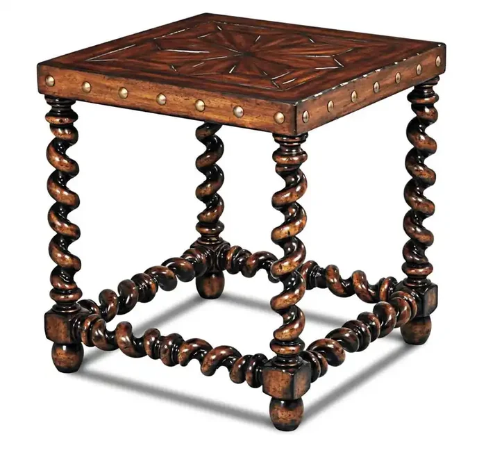 Maitland Smith – Serpentine Side Table – 89-1012