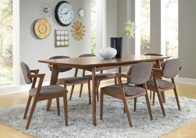 Malone 5-piece Rectangular Dining Table Set Dark Walnut / CS-105351-S5