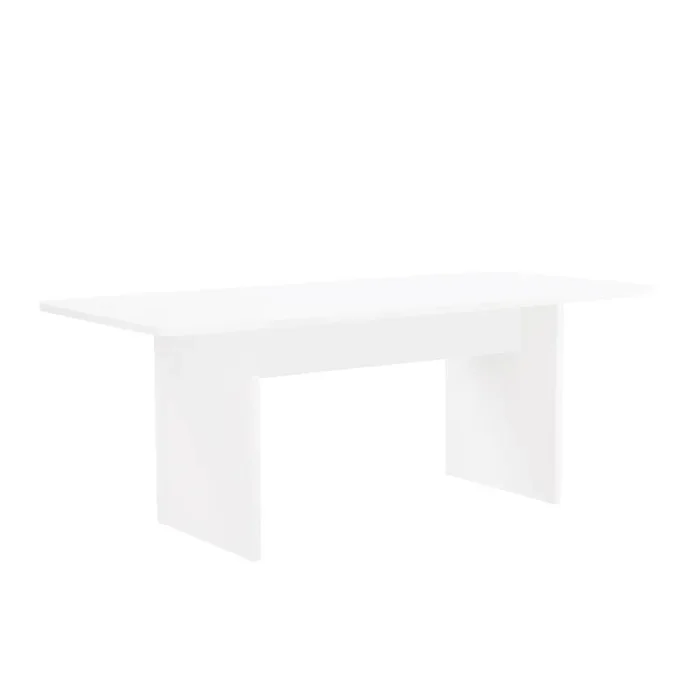 Manhattan Comfort – Ella Dining Table with MDF Legs in White – DT006-WH