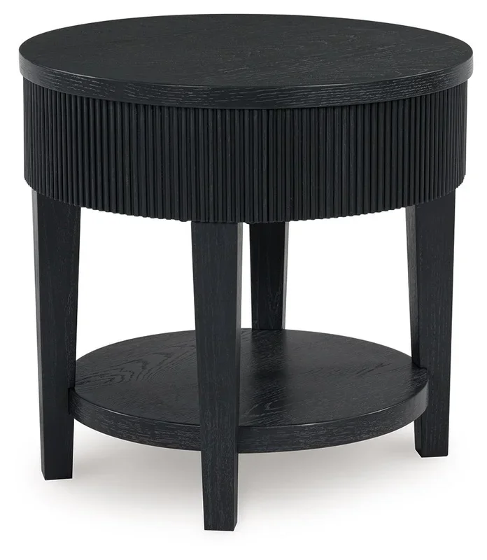 Marstream – Round End Table – Black