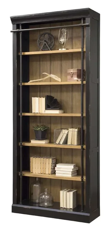 Martin Furniture – Toulouse 8 Tall Wood Bookcase, Fully Assembled, Black – IMTE4094