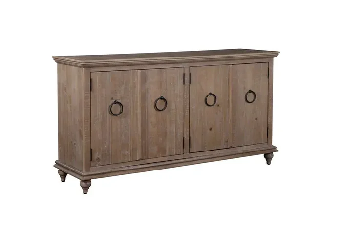 Martin Svensson Home – Garden District Rustic Driftwood Solid Wood TV Stand – 909188