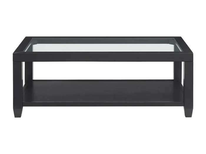 Martin Svensson Home- Cordero Glass Top Coffee Table, Black -830222