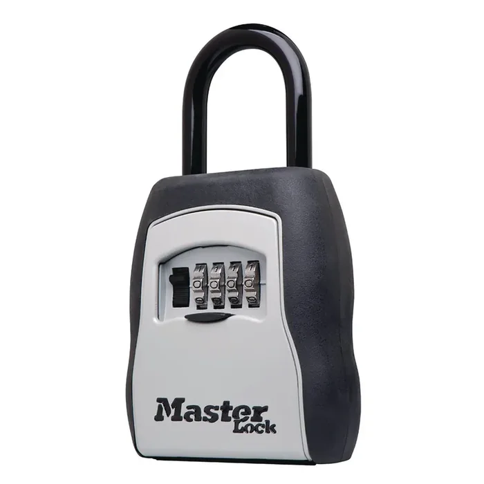 Master Lock® Locking Combination 5 Key Steel Box, 3.25″ Wide, Black/Silver