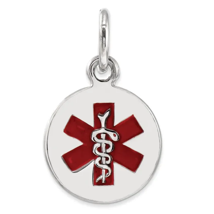 Medical Charm Sterling Silver XSM76