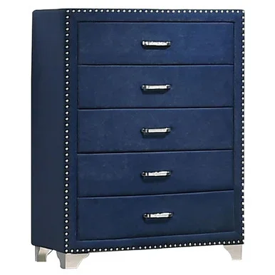 Melody 5-drawer Bedroom Chest Pacific Blue / CS-223375