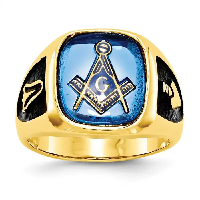 Men‘s Masonic Ring 14k Gold Y4084M
