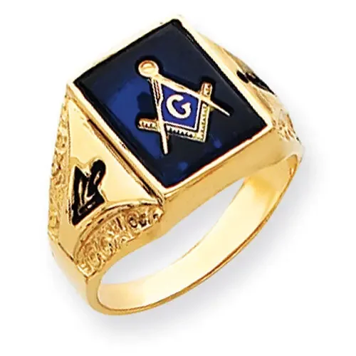 Men‘s Masonic Ring 14k Gold Y4094M