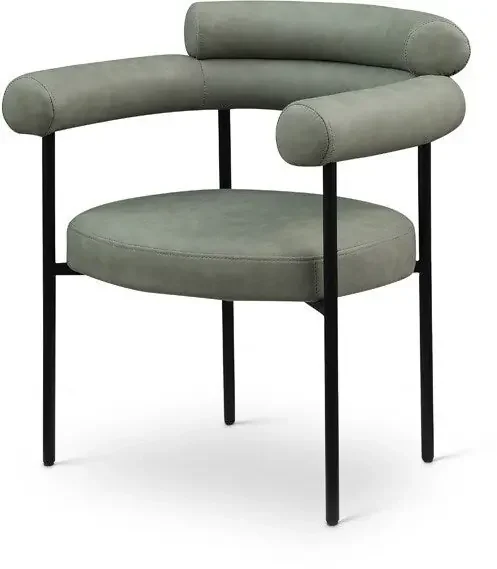 Meridian Furniture – Blake Green Vegan Leather Dining Chair (Set of 2) – 847Green-C