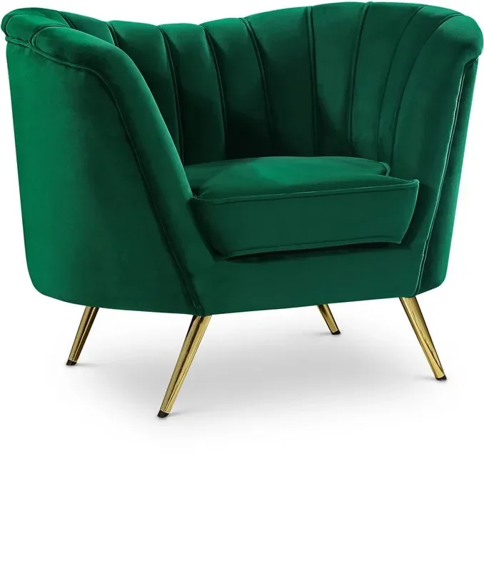 Meridian Furniture – Margo Green Velvet Chair – 622Green-C