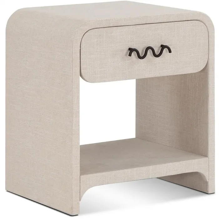Meridian Furniture – Medley Cream Night Stand / Side Table – 799Cream-NS