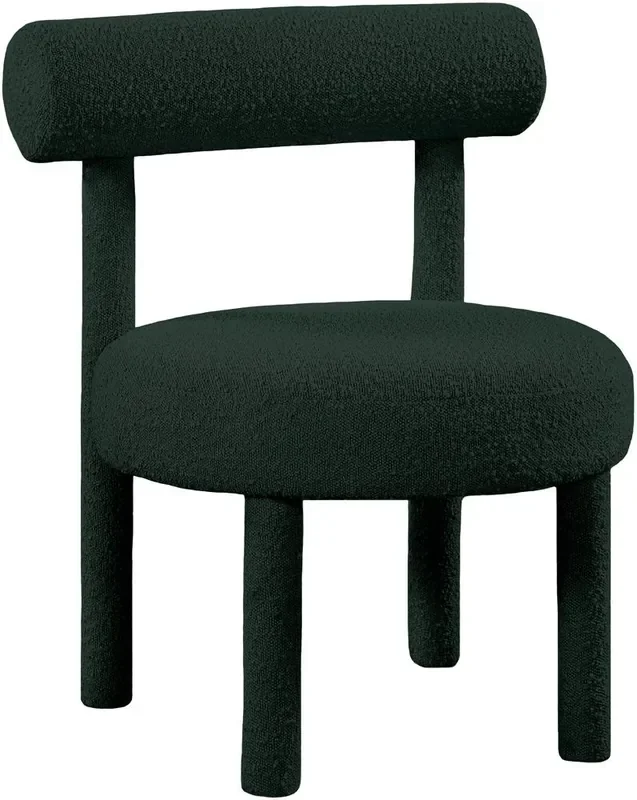 Meridian Furniture – Parlor Green Boucle Fabric Accent Chair – 574Green