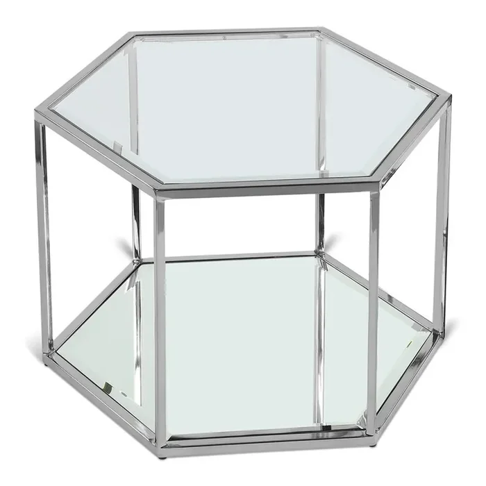 Meridian Furniture – Sei Brushed Chrome Coffee Table – 206-CT