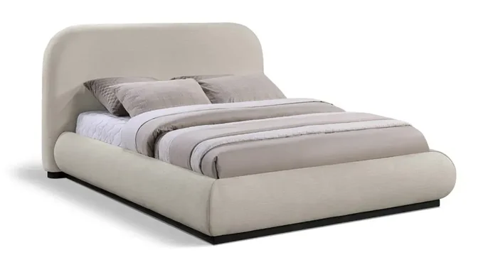 Meridian Furniture – Vaughn Beige Queen Bed – B1214Beige-Q