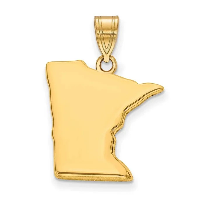 Mn State Pendant Bail Only 14k Gold XNA707Y-MN