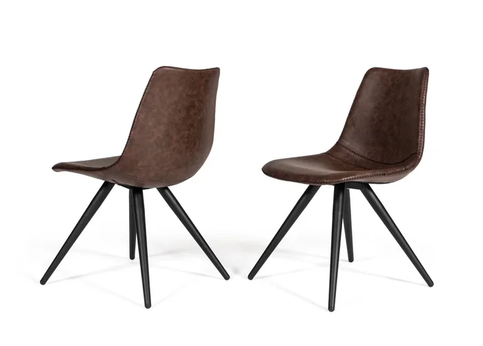 Modrest Condor Modern Brown Dining Chair (Set of 2)