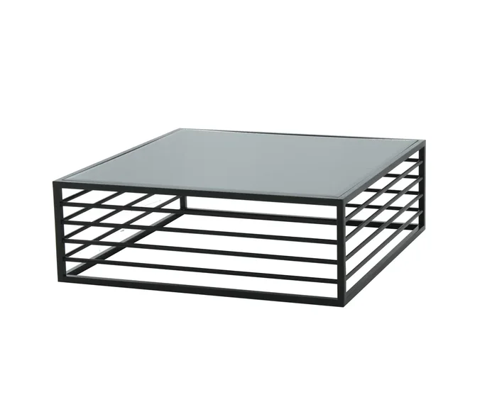 Modrest Malvo Modern Black & Glass Coffee Table