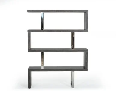 Modrest Maze Modern Grey Elm Bookcase / VGBBMD105-GRY