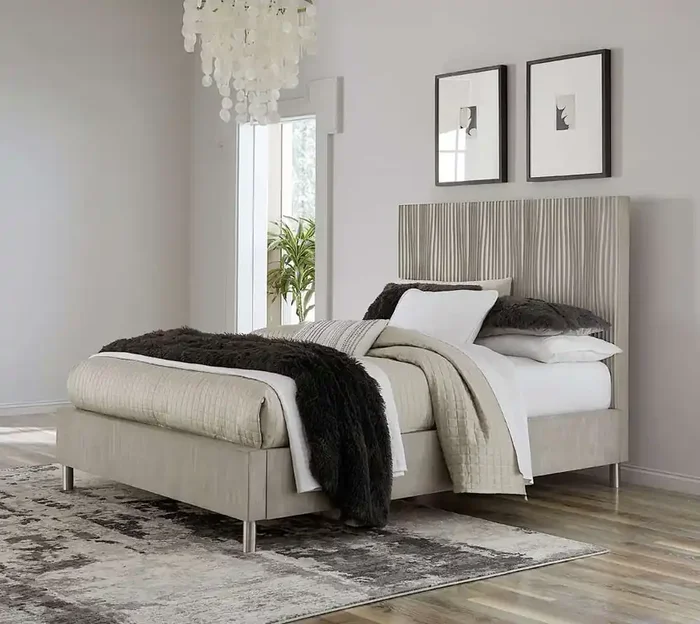 Modus Furniture – Argento Full Bed in Misty Grey – 9DM8H4