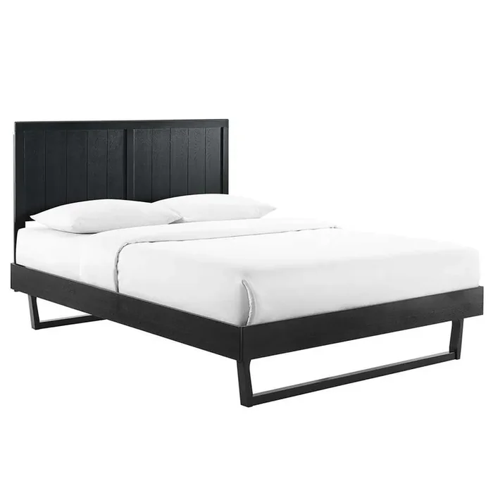 Modway – Alana Full Wood Platform Bed With Angular Frame – MOD-6616-BLK
