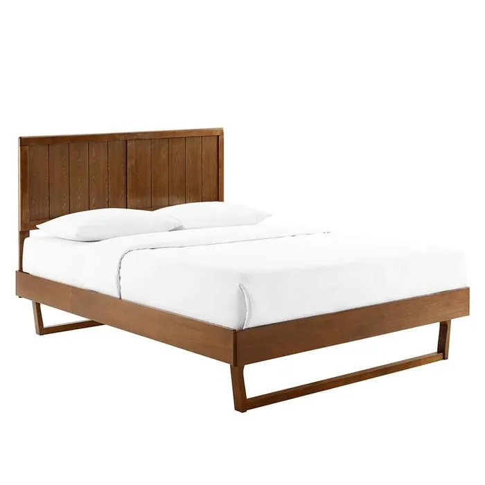 Modway – Alana Queen Wood Platform Bed With Angular Frame – MOD-6378-WAL