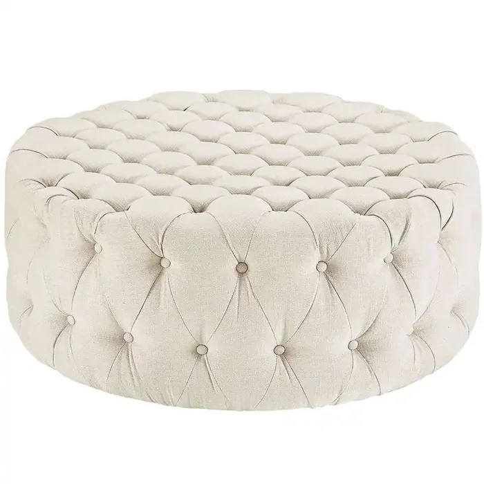 Modway – Amour Upholstered Fabric Ottoman – EEI-2225-BEI