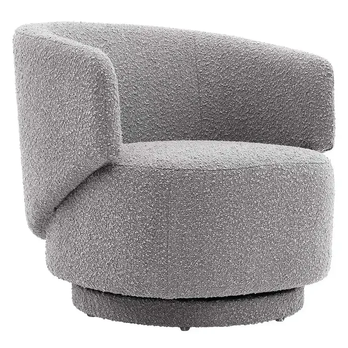 Modway – Celestia Boucle Fabric Swivel Chair – EEI-6357-LGR