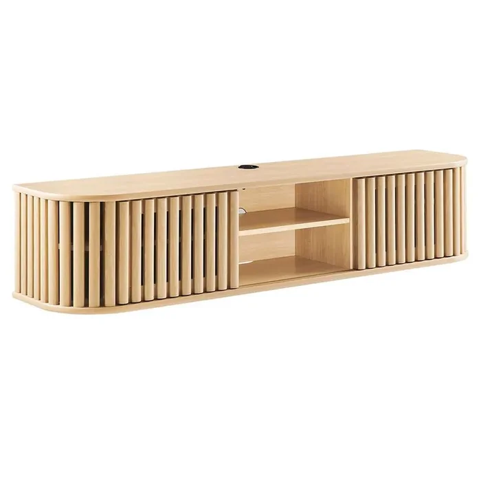Modway – Fortitude 63in Wall-Mounted TV Stand – EEI-6528-OAK